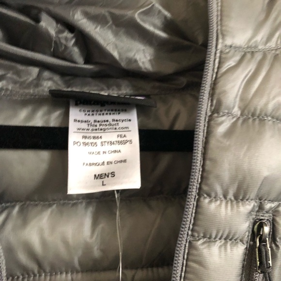 Patagonia men’s ultralight hoody grey large - Picture 3 of 3